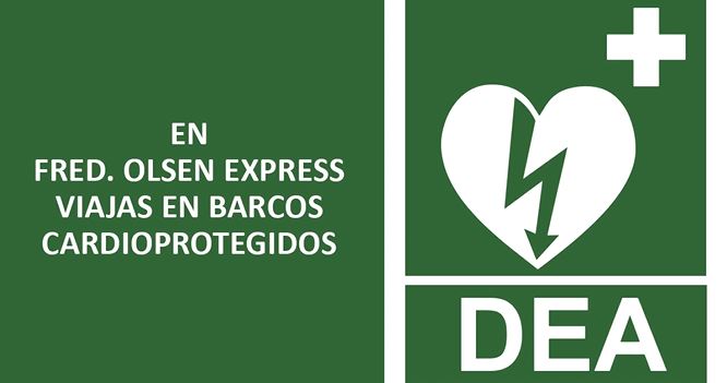 Fred. Olsen Express, primera naviera canaria con barcos cardioprotegidos