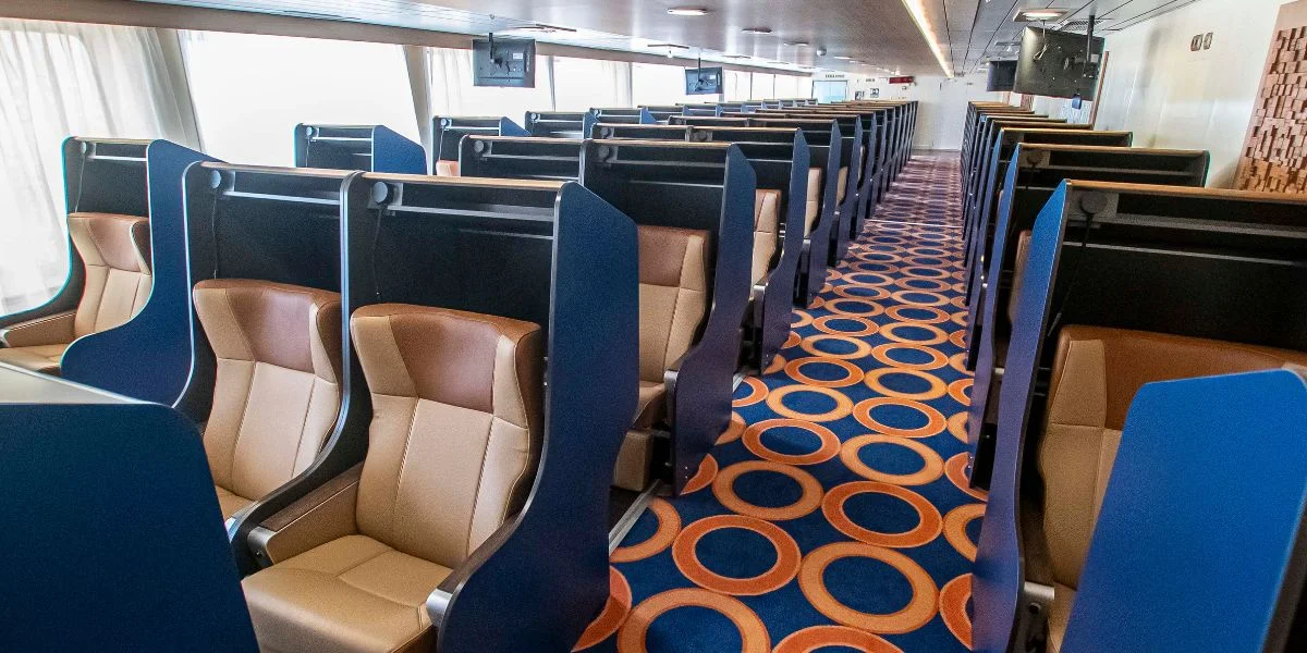 Premium seating area at the Buenavista Express