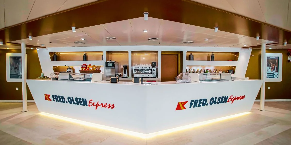 Cafeteria onboard the Buenavista Express