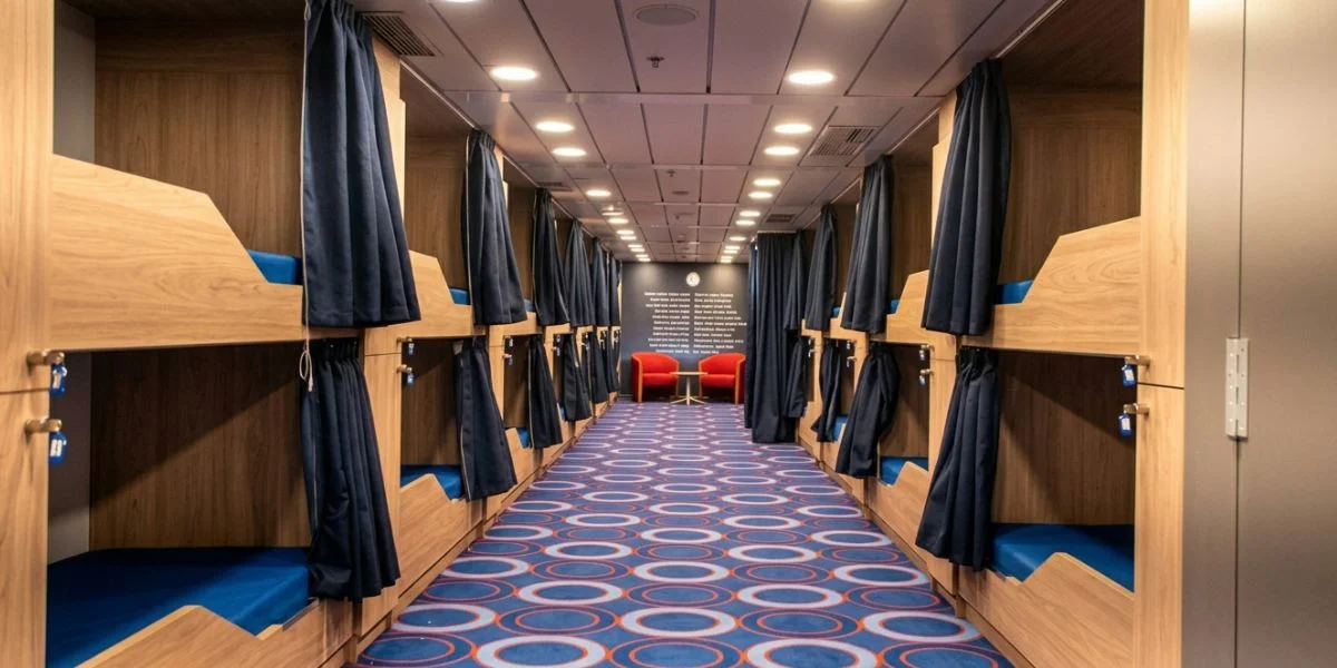 Sleep Lounge with individual pods