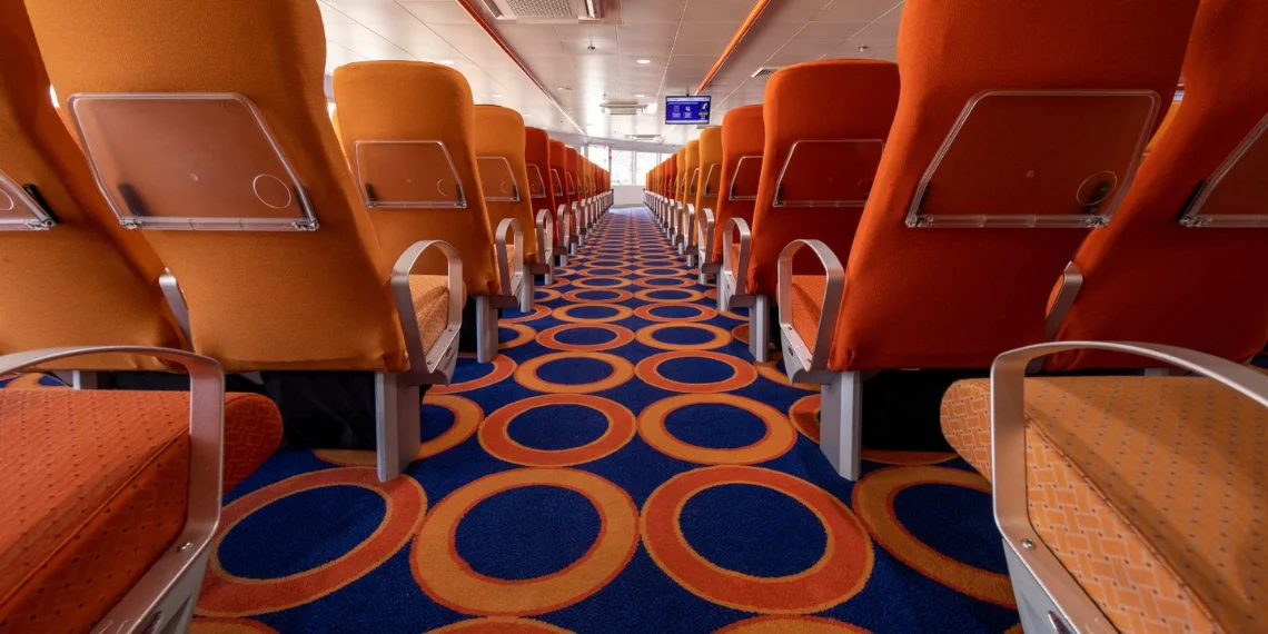 Forward seating onboard the fast ferry Bajamar Express